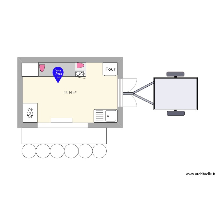 projet food truck. Plan de 0 pièce et 0 m2