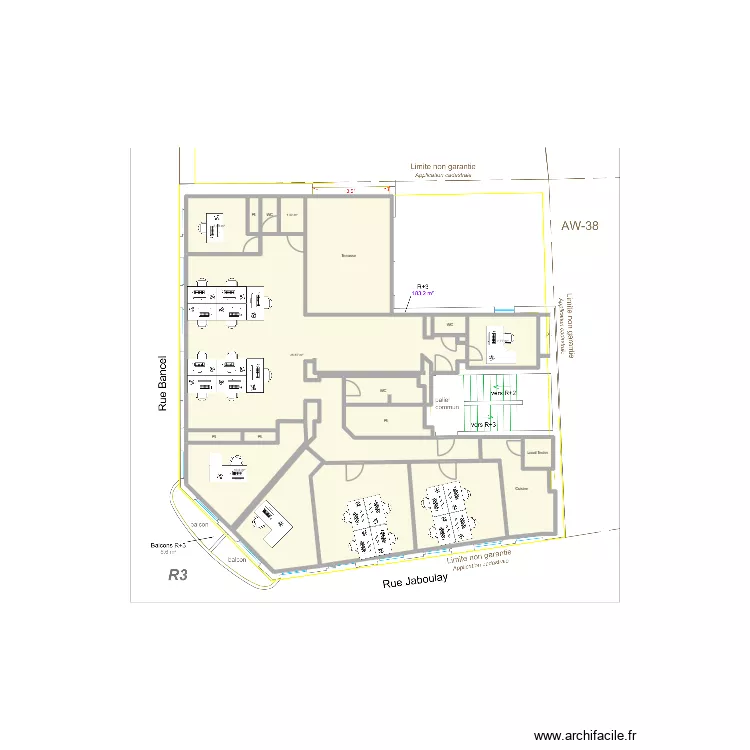 3&egrave;me &eacute;tage - DPIT RH. Plan de 