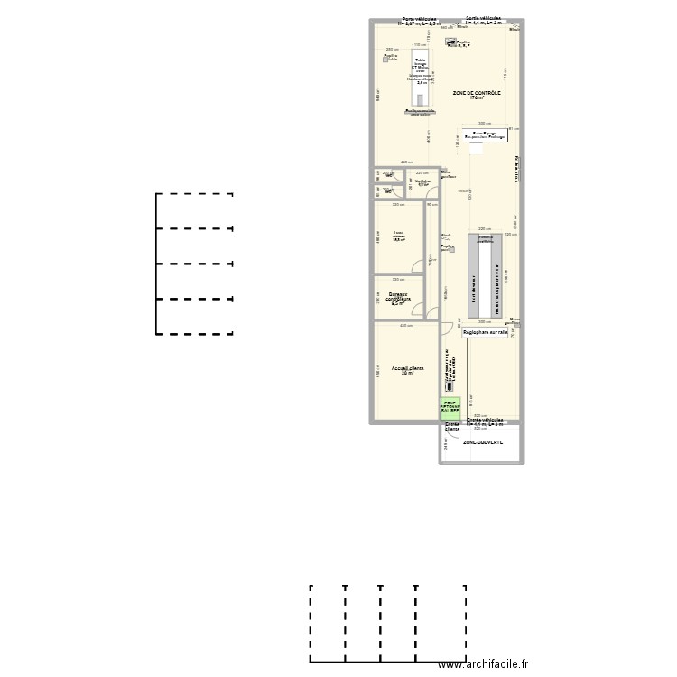 CCT mixte VL/CL CT Auto 34 VILLENEUVE LES BEZIERS 34CTAV. Plan de 9 pièces et 258 m2
