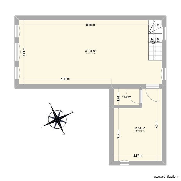 Maison R+2 30340 Sc&eacute;nario 1. Plan de 0 pièce et 0 m2