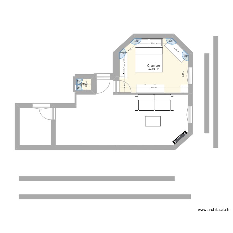Blanqui - meubl&eacute; - new. Plan de 0 pièce et 0 m2