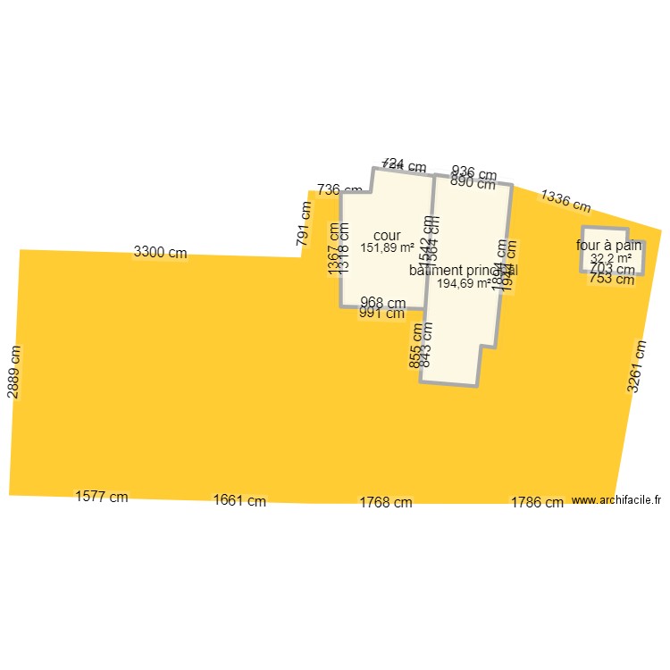laborde avec plan. Plan de 5 pièces et 605 m2