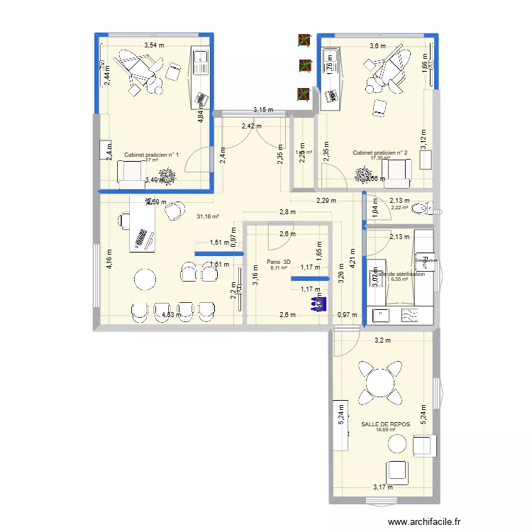 Plan cabinet 9 av stade modifications 1. Plan de 0 pièce et 0 m2