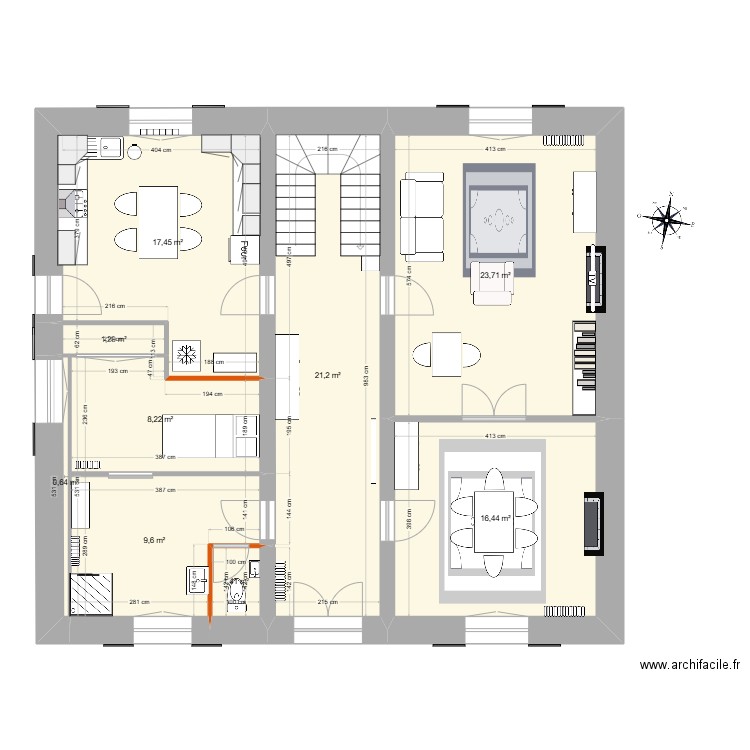 RDC Mouliherne - V3. Plan de 0 pièce et 0 m2