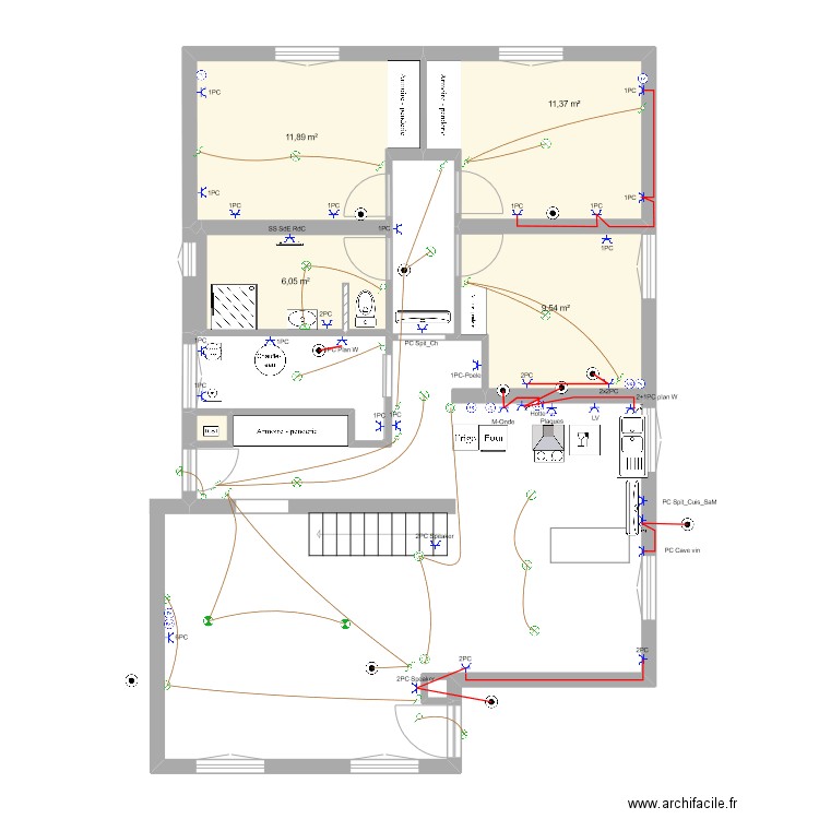Le vallon. Plan de 0 pièce et 0 m2