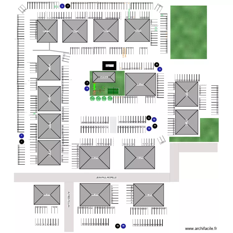 JPR 1 - version finale. Plan de 