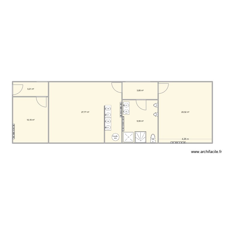 Vestiaire original. Plan de 0 pièce et 0 m2