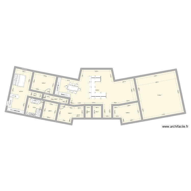 Maison Tupin et semons - r&eacute;agenc&eacute;e. Plan de 0 pièce et 0 m2