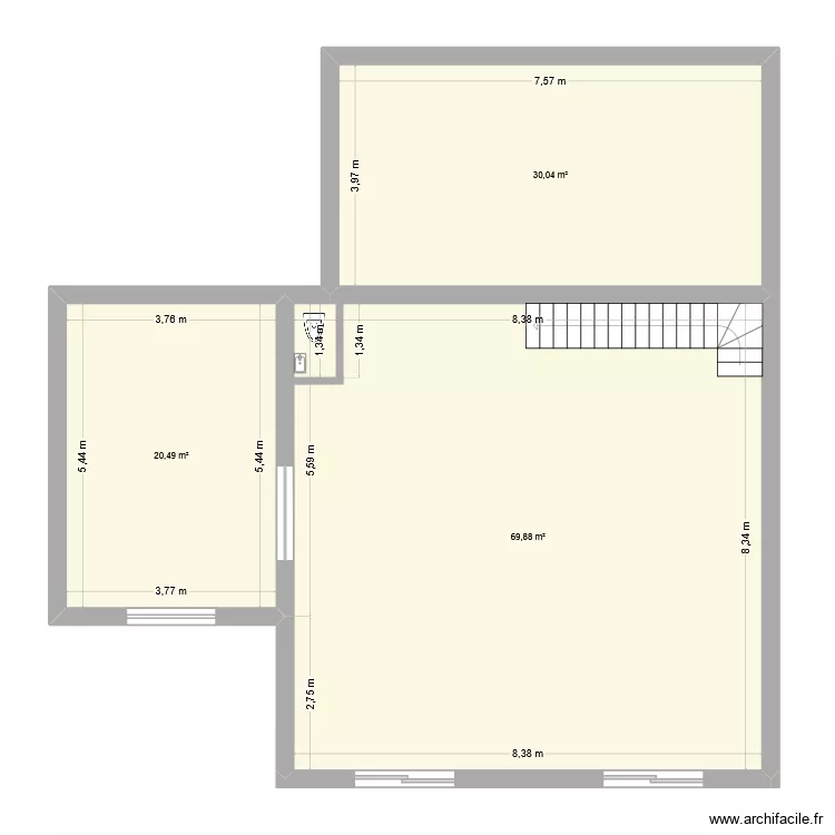 plan T 1 .2a. Plan de 3 et 120 m² plan T 1 .2a. Plan de 3 et 120 m²