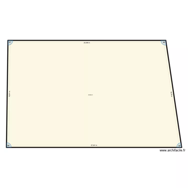 plan. Plan de 1  et 430 m²
