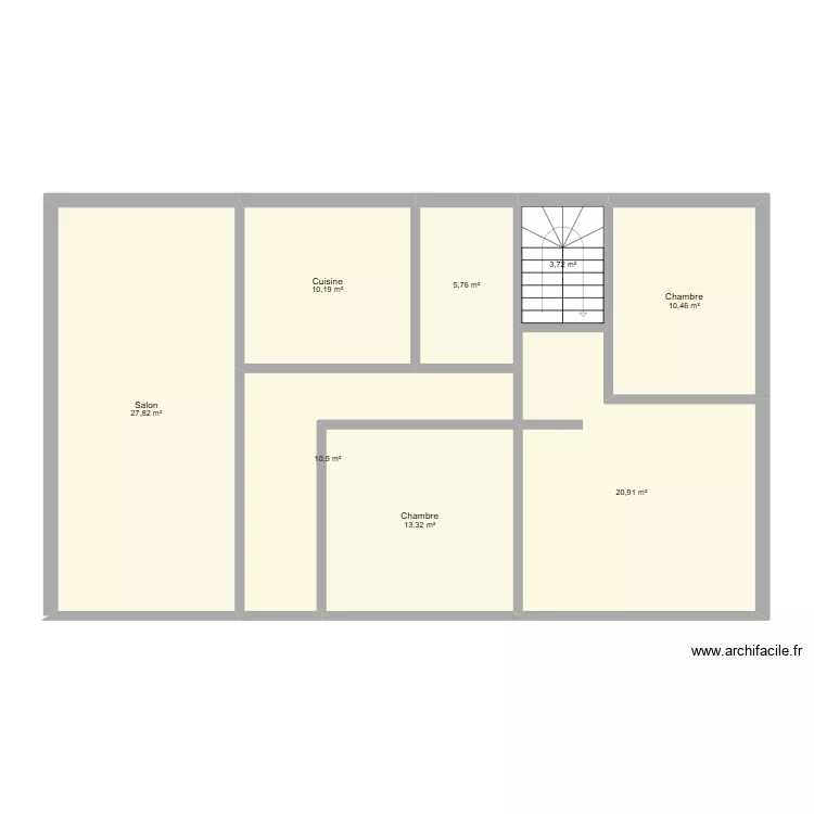 Montchamp2. Plan de 8  et 103 m²