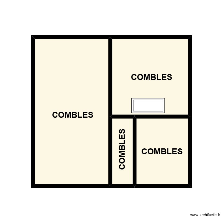 PLAN COMBLES ARLES. Plan de 4 pièces et 20 m2