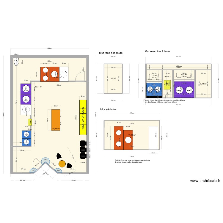 detail SAUCATS. Plan de 11 pièces et 91 m2