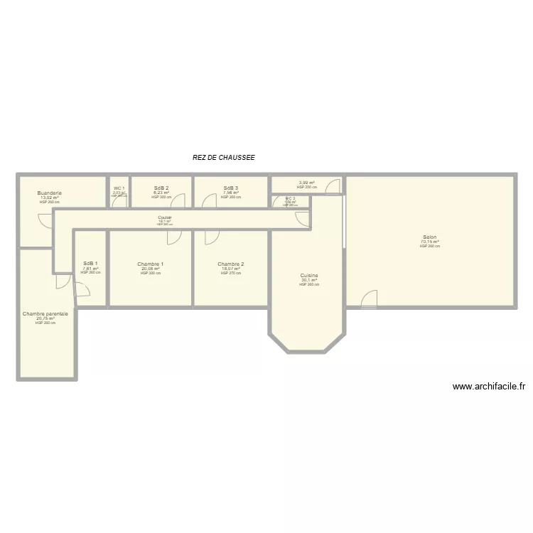 SCI COGNARDERIE - RdC. Plan de 