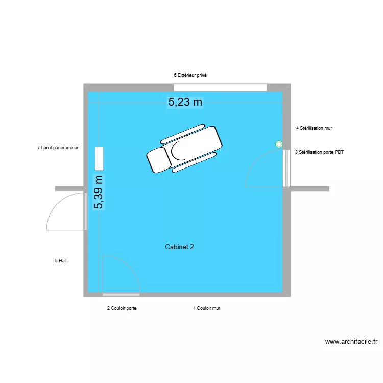 40255 Cabinet 2. Plan de 