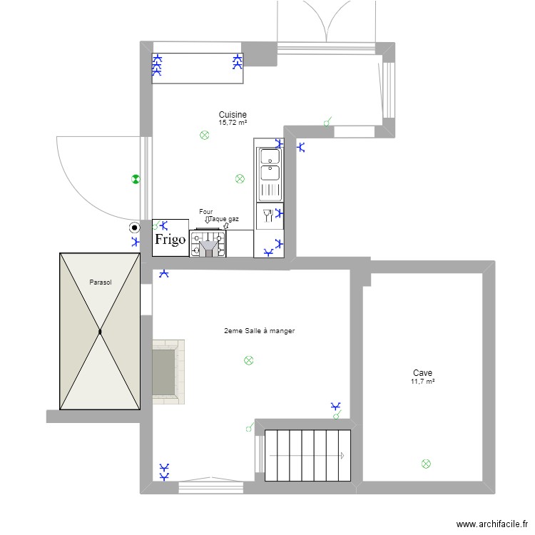 CUISINE. Plan de 0 pièce et 0 m2
