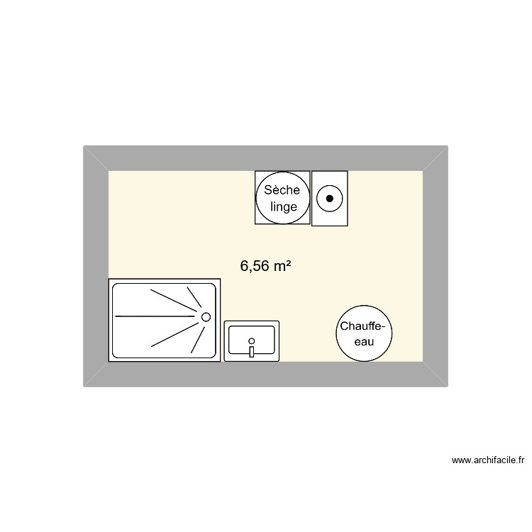 salle de bain daumand. Plan de 0 pièce et 0 m2