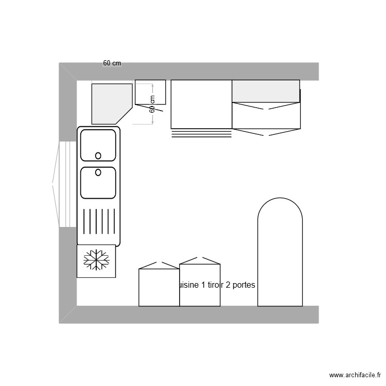 cuisine. Plan de 0 pièce et 0 m2