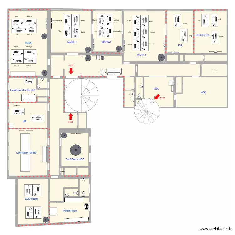 New location _B8_v17. Plan de 