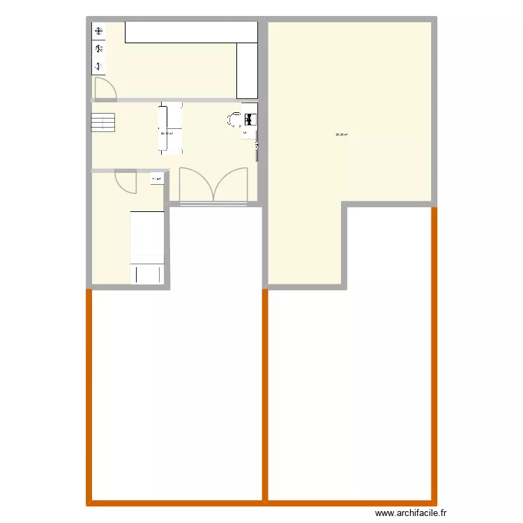 Maison Alif. Plan de 2  et 191 m²