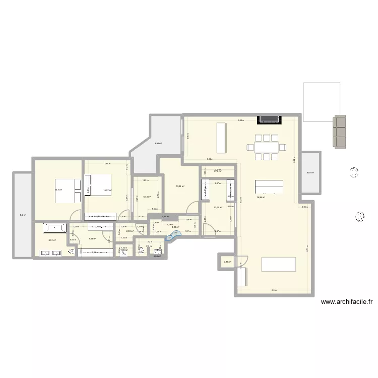 Chilly new. Plan de 19 et 190 m² Chilly new. Plan de 19 et 190 m²