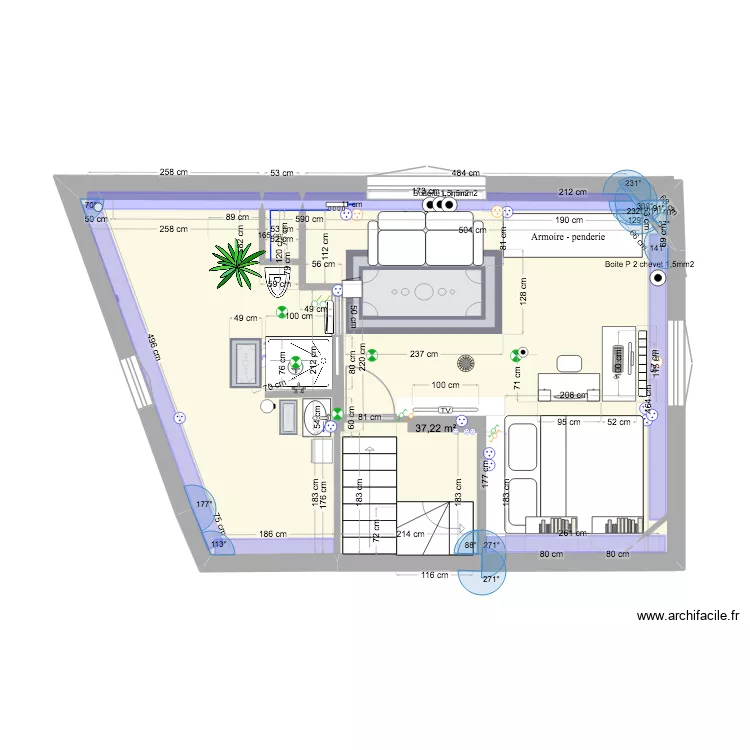 PLAN Irina 25nov2024. Plan de 2  et 39 m²