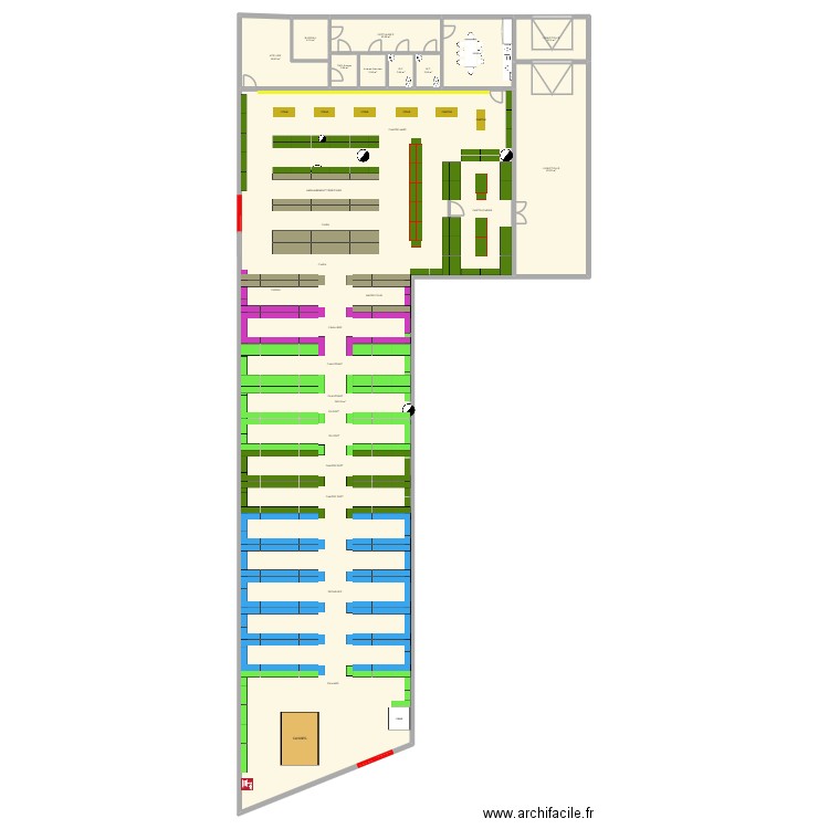 MDM 2.1. Plan de 11 pièces et 717 m2