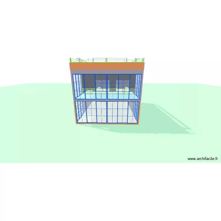 MAISON DUPLLEX AVEC ROUFF TOP. Plan de 9 pièces et 297 m²