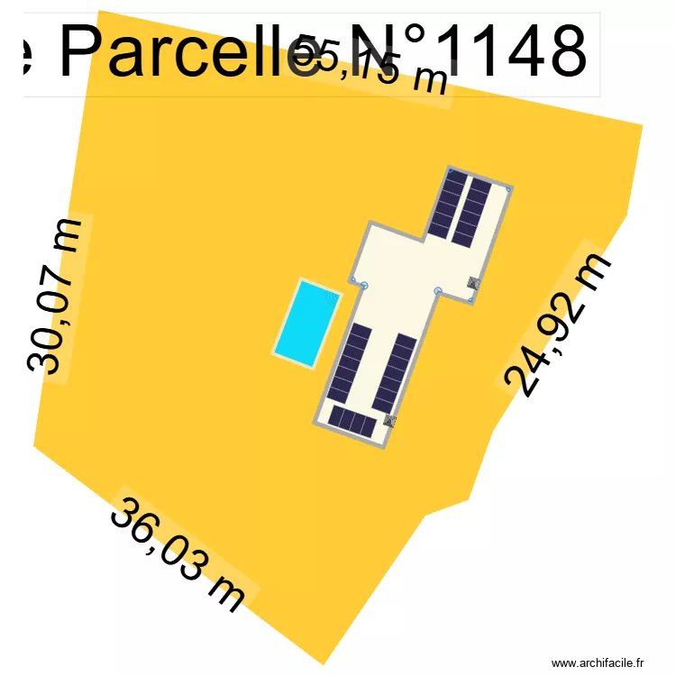 plan de  MASSE. Plan de 1  et 215 m²