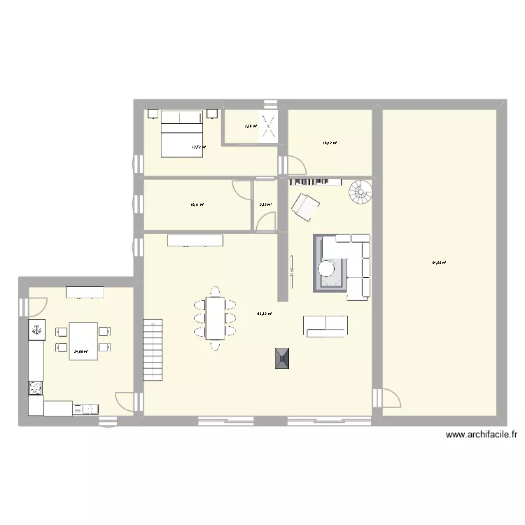 Plan GANS. Plan de 8 pièces et 211 m²