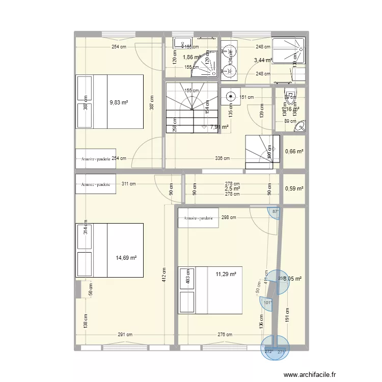 La Baule 1er restaur&eacute;. Plan de 