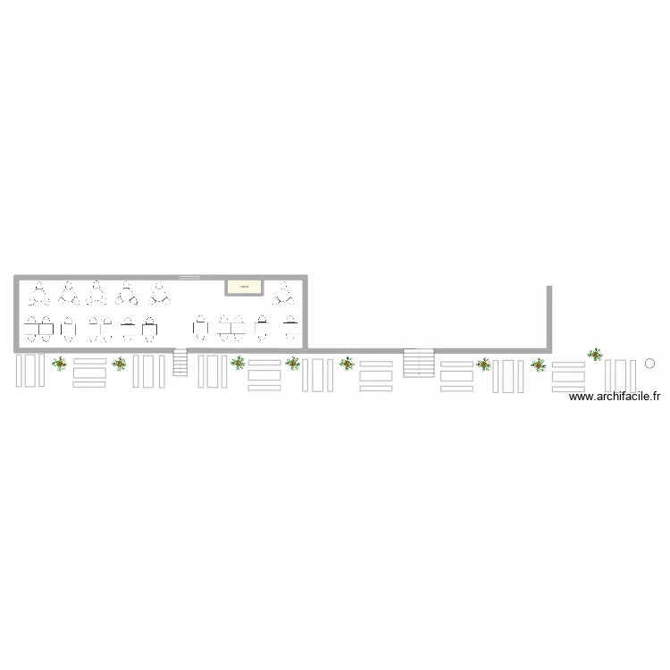 TERASSE ETE 2025. Plan de 