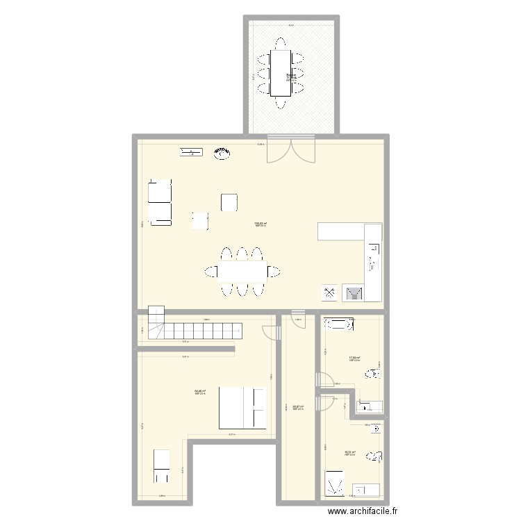 Jasper rez de chauss. Plan de 6 pièces et 289 m2