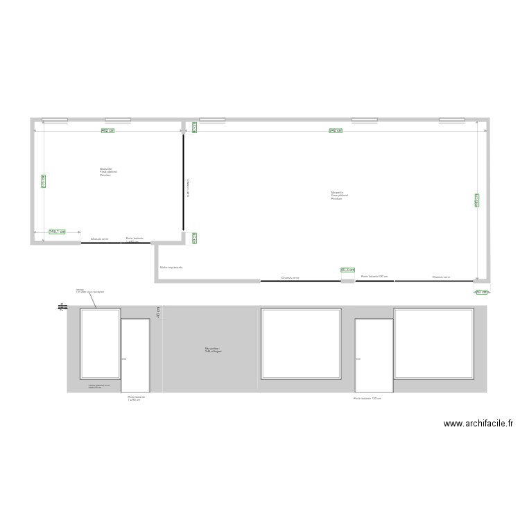 CENTURY 21 ETAGE COUPE 1 COTE PARKING. Plan de 1 pièce et 7 m2