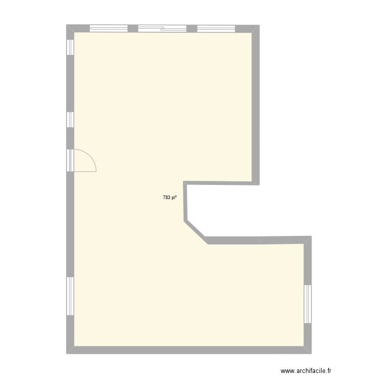 4723 Layout. Plan de 1 pièce et 73 m2