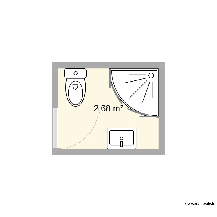 SdB rdc. Plan de 0 pièce et 0 m2