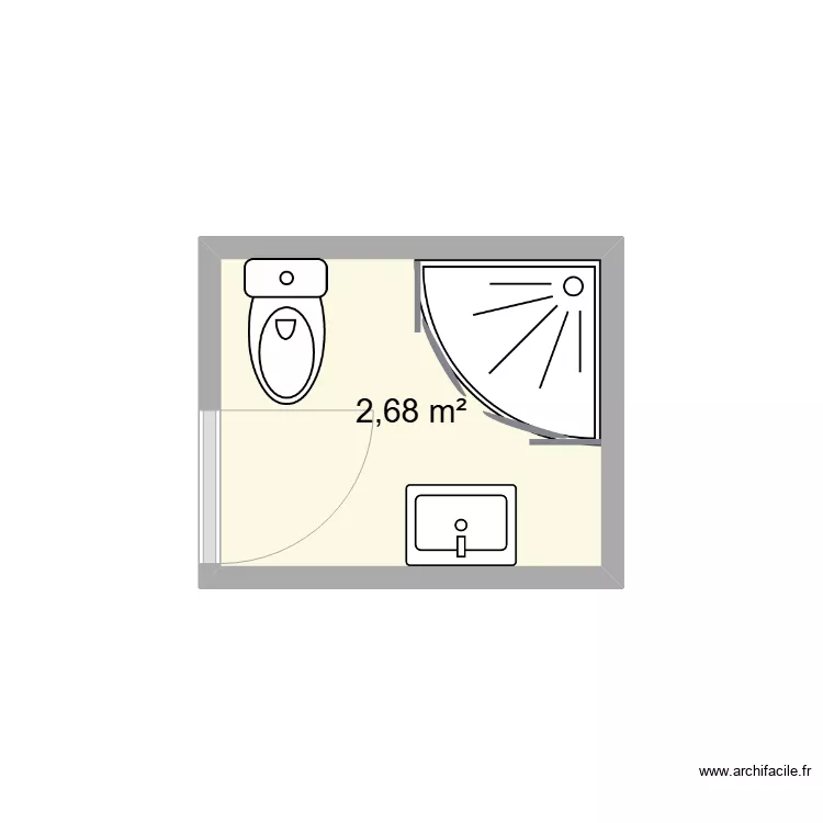 SdB rdc. Plan de SdB rdc. Plan de