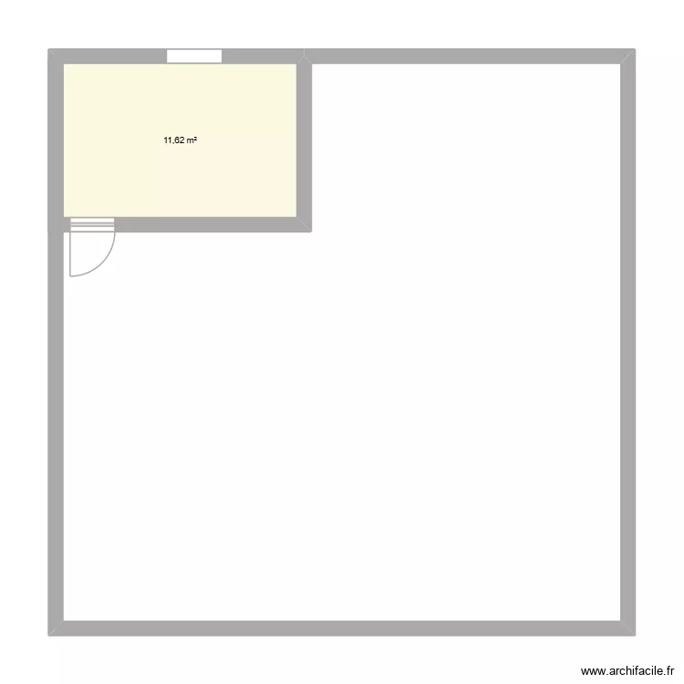 math. Plan de 1  et 12 m²