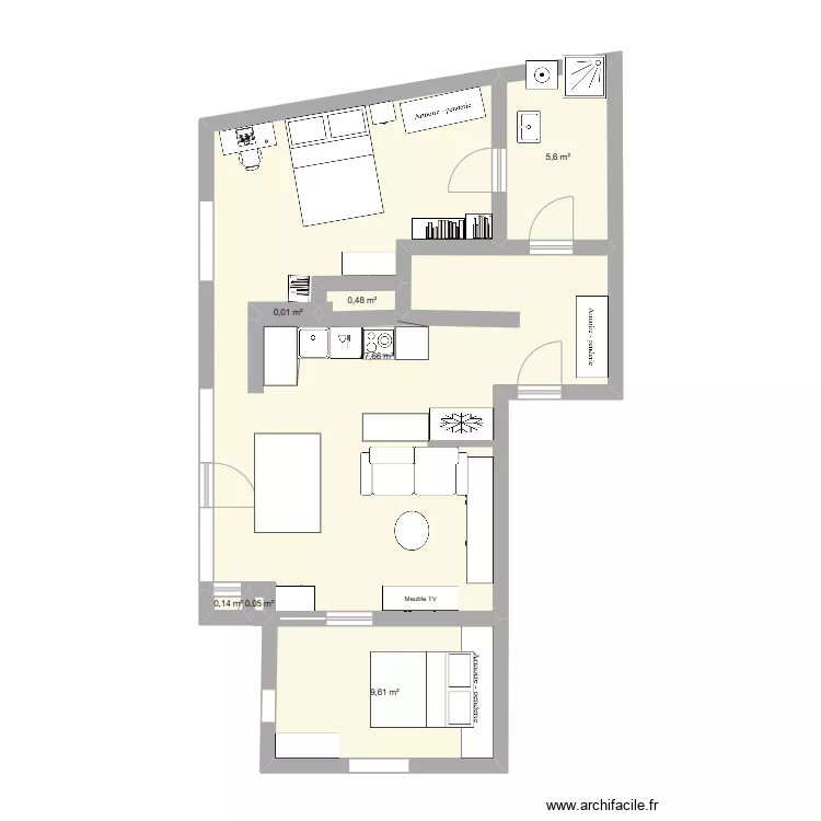 AppartThumeries. Plan de 