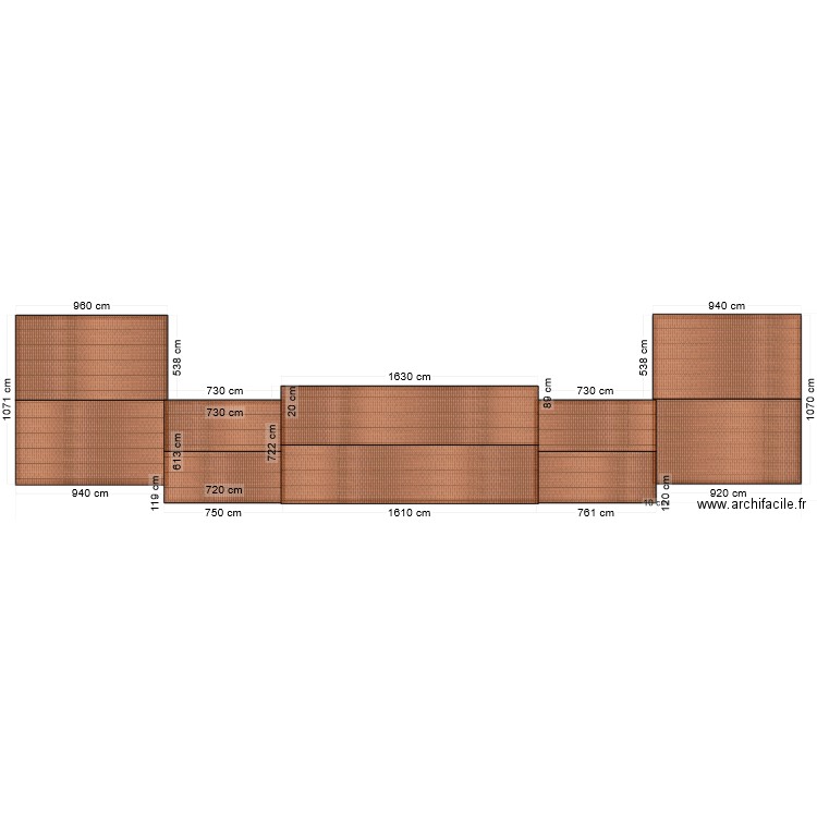Fond de plan Logement. Plan de 4 pièces et 344 m2