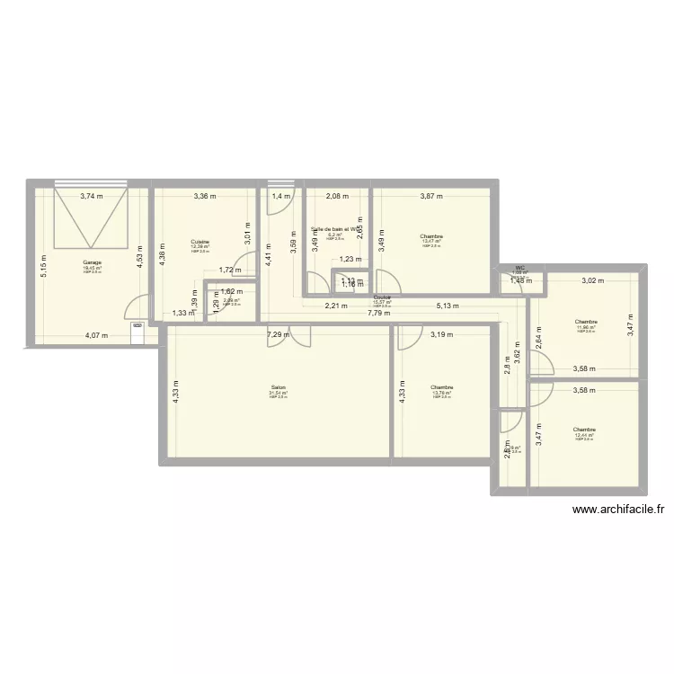 DIDIER ISABELLE. Plan de 12 Pièces et 142 m²