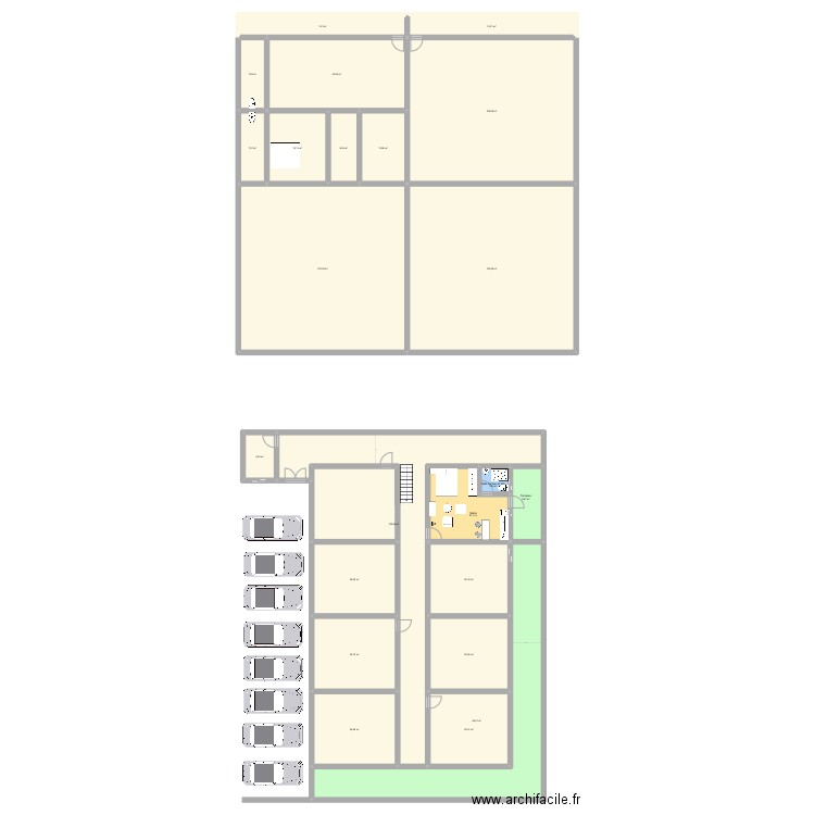 Rapha appartement . Plan de 23 pièces et 840 m2