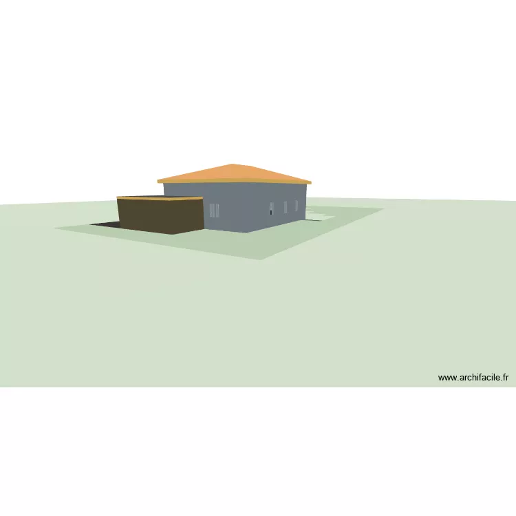 part3D2. Plan de 3 Pièces et 130 m²