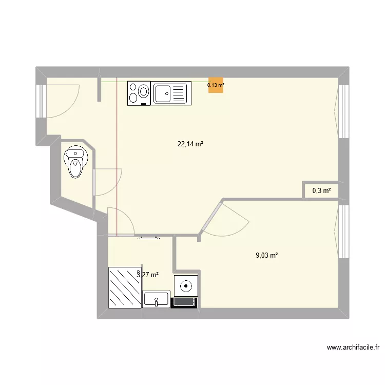 Plan appartement 3 jai. Plan de 
