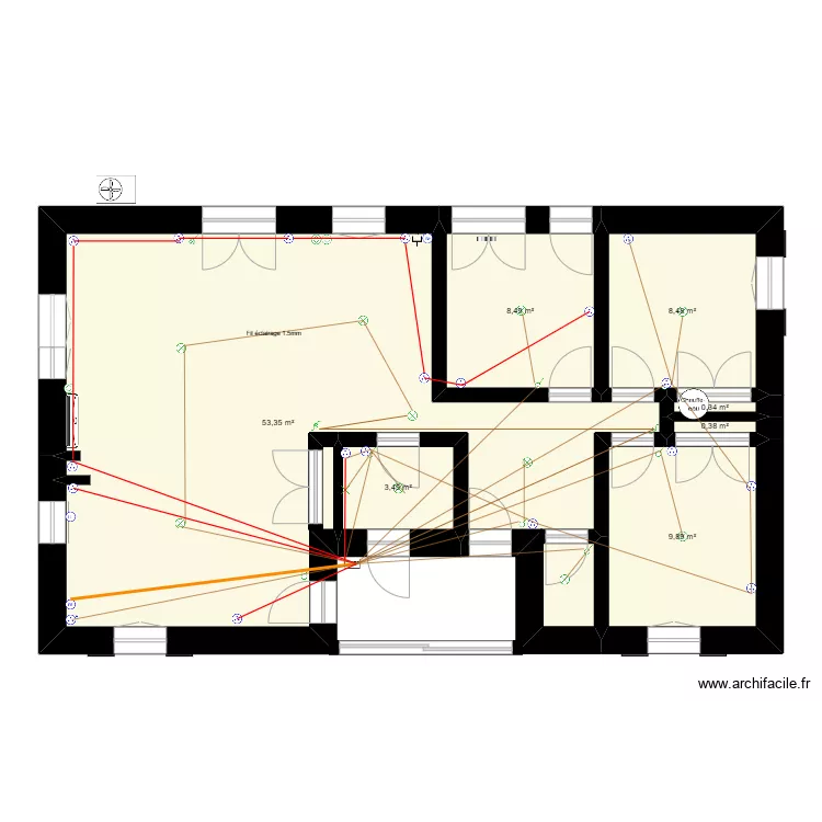 notre maison. Plan de 