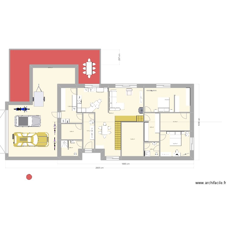 Angera13. Plan de 17 pièces et 312 m2