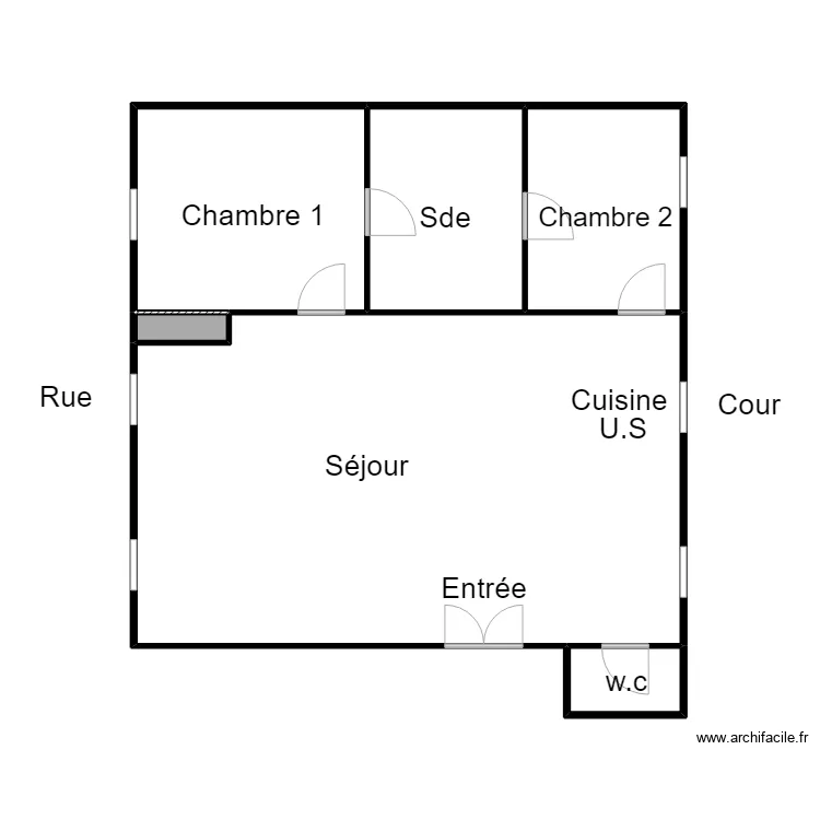 Reni&eacute;. Plan de 