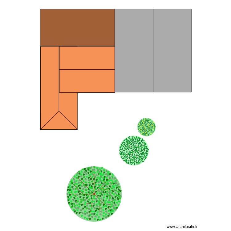 TOITURE VUE DU DESSUS. Plan de 0 pièce et 0 m2