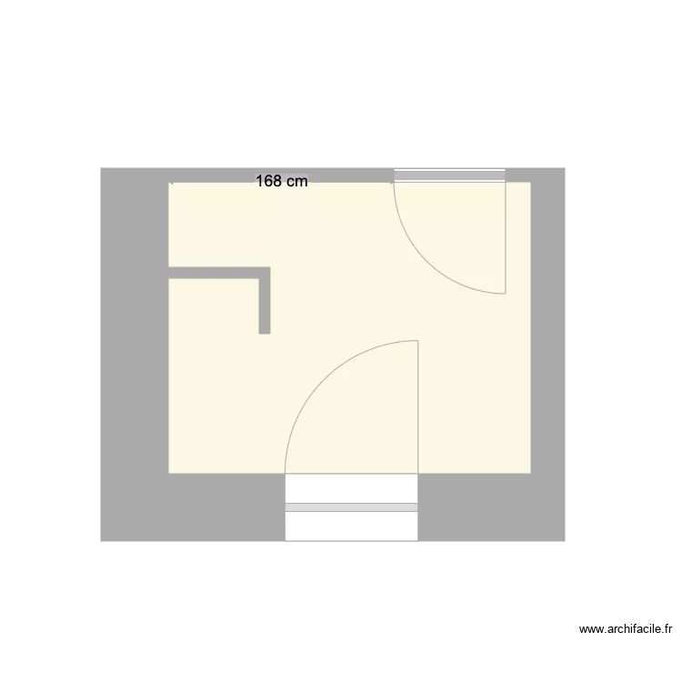 SDB du bas 2. Plan de 1 et 6 m² SDB du bas 2. Plan de 1 et 6 m²