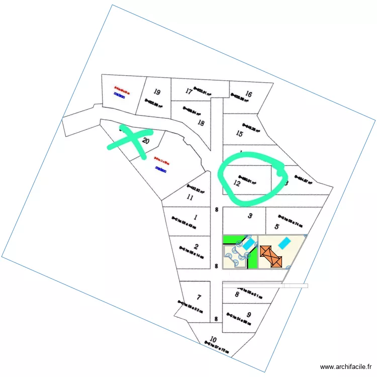 chez Issa V 2V2. Plan de 